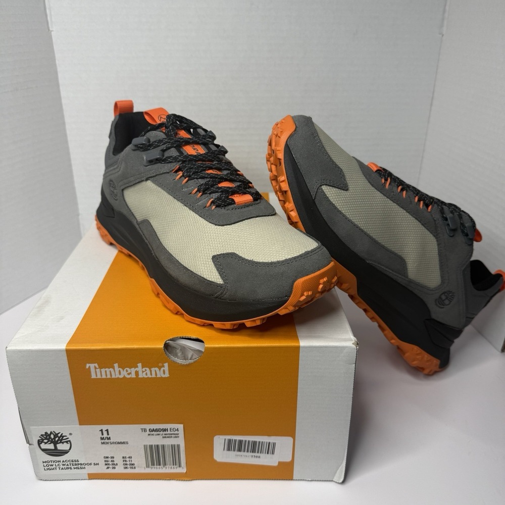 Timberland Motion Access Low Waterproof Trail Shoes Mens 11 TB0A6D9HE04 Taupe